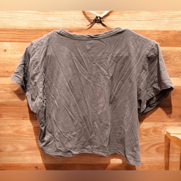 American choppers Gray Los Angeles Graphic Crop Top LARGE - Picture 2 of 6